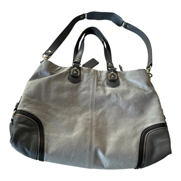 COACH Silver Ashley Handbag Purse. - Picture 6 of 8